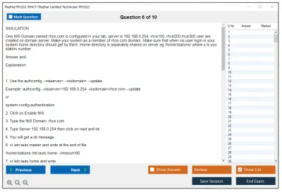 RedHat RH202 RHCT (Redhat Certified Technician) RH202 Practice test exam simulator test engine exam Prep practice test questions answers Image 6