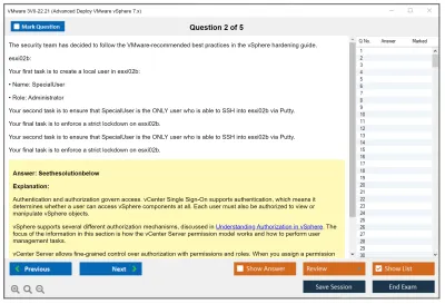 VMware 3V0-22.21 Advanced Deploy VMware vSphere 7.x Practice test exam simulator test engine exam Prep practice test questions answers Image 2