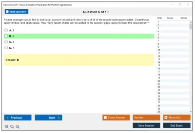 Salesforce CRT-402 Salesforce Certification Preparation for Platform App Builder Practice test exam simulator test engine exam Prep practice test questions answers Image 6