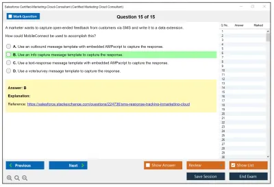 Salesforce Certified-Marketing-Cloud-Consultant Salesforce Certified Marketing Cloud Consultant Practice test exam simulator test engine exam Prep practice test questions answers Image 15