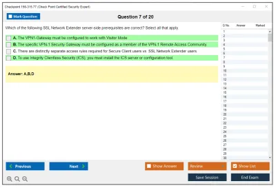Checkpoint 156-315.77 Check Point Certified Security Expert Practice test exam simulator test engine exam Prep practice test questions answers Image 7