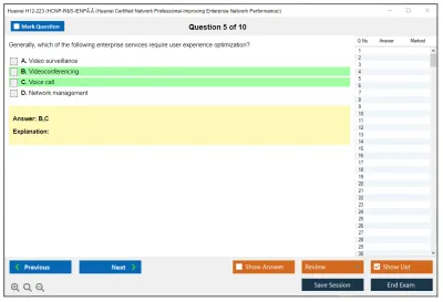 Huawei H12-223 HCNP-R&amp;S-IENPÃ‚Â (Huawei Certified Network Professional-Improving Enterprise Network Performance) Practice test exam simulator test engine exam Prep practice test questions answers Image 5