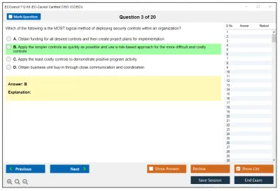ECCouncil 712-50 EC-Council Certified CISO (CCISO) Practice test exam simulator test engine exam Prep practice test questions answers Image 3
