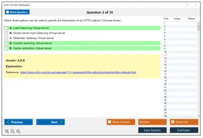 Citrix 1Y0-340 NetScaler Practice test exam simulator test engine exam Prep practice test questions answers Image 3