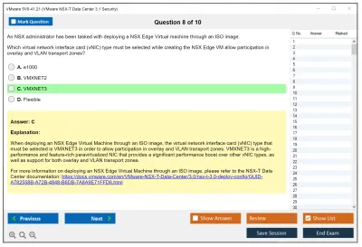 VMware 5V0-41.21 VMware NSX-T Data Center 3.1 Security Practice test exam simulator test engine exam Prep practice test questions answers Image 8