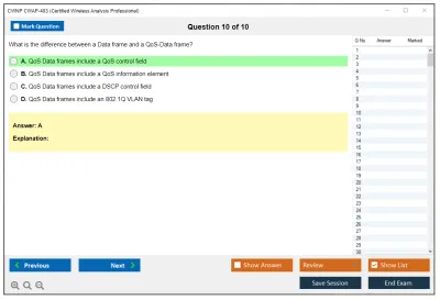 CWNP CWAP-403 Certified Wireless Analysis Professional Practice test exam simulator test engine exam Prep practice test questions answers Image 10