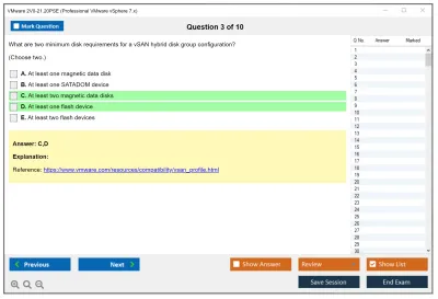 VMware 2V0-21.20PSE Professional VMware vSphere 7.x Practice test exam simulator test engine exam Prep practice test questions answers Image 3