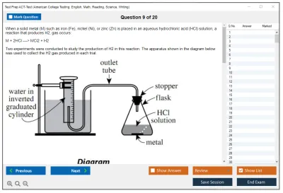 Test Prep ACT-Test American College Testing: English, Math, Reading, Science, Writing Practice test exam simulator test engine exam Prep practice test questions answers Image 9