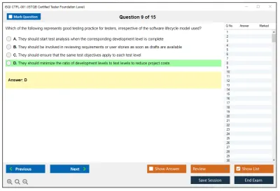 iSQI CTFL-001 ISTQB Certified Tester Foundation Level Practice test exam simulator test engine exam Prep practice test questions answers Image 9