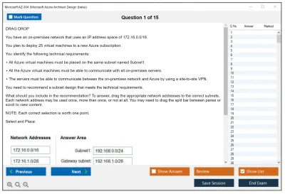 Microsoft AZ-304 Microsoft Azure Architect Design  Practice test exam simulator test engine exam Prep practice test questions answers Image 1