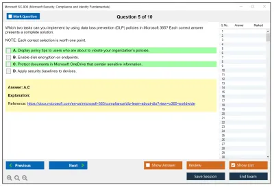 Microsoft SC-900 Microsoft Security Compliance and Identity Fundamentals Practice test exam simulator test engine exam Prep practice test questions answers Image 5