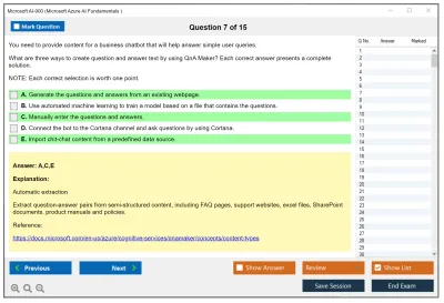 Microsoft AI-900 Microsoft Azure AI Fundamentals Practice test exam simulator test engine exam Prep practice test questions answers Image 7