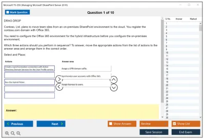 Microsoft 70-339 Managing Microsoft SharePoint Server 2016 Practice test exam simulator test engine exam Prep practice test questions answers Image 1