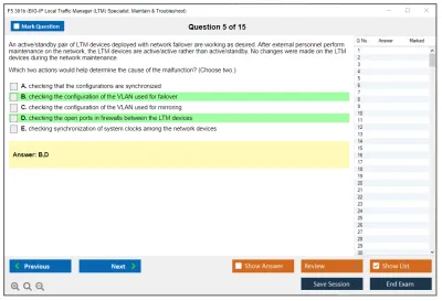 F5 301b LTM Specialist: Maintain & Troubleshoot Practice test exam simulator test engine exam Prep practice test questions answers Image 5
