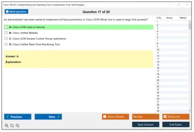 Cisco 350-801 Implementing Cisco Collaboration Core Technologies (350-801 CLCOR) Practice test exam simulator test engine exam Prep practice test questions answers Image 17