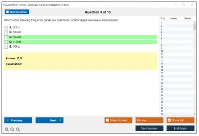 Huawei H35-911 HCS - Microwave Hardware Installation (written) Practice test exam simulator test engine exam Prep practice test questions answers Image 4