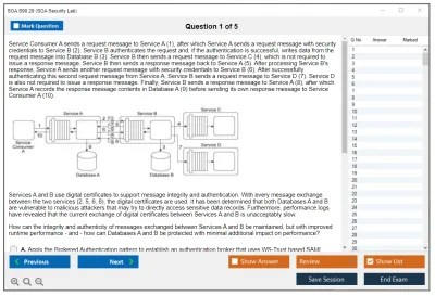 SOA S90.20 SOA Security Lab Practice test exam simulator test engine exam Prep practice test questions answers Image 1