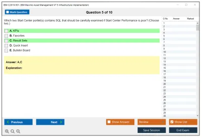 IBM C2010-501 IBM Maximo Asset Management V7.5 Infrastructure Implementation Practice test exam simulator test engine exam Prep practice test questions answers Image 5