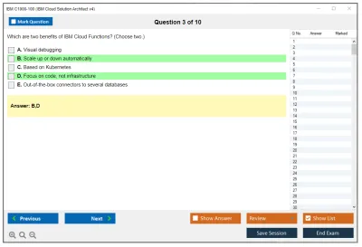 IBM C1000-100 IBM Cloud Solution Architect v4 Practice test exam simulator test engine exam Prep practice test questions answers Image 3