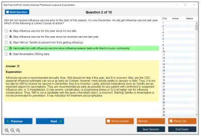 Test Prep NAPLEX North American Pharmacist Licensure Examination Practice test exam simulator test engine exam Prep practice test questions answers Image 2
