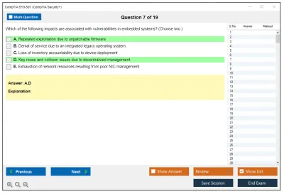CompTIA SY0-501 CompTIA  Security+ Practice test exam simulator test engine exam Prep practice test questions answers Image 7