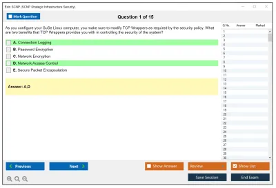 Exin SCNP SCNP Strategic Infrastructure Security Practice test exam simulator test engine exam Prep practice test questions answers Image 1