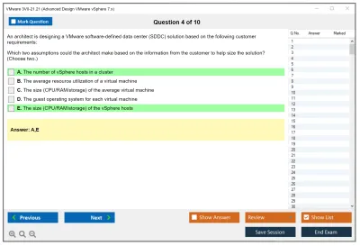VMware 3V0-21.21 Advanced Design VMware vSphere 7.x Practice test exam simulator test engine exam Prep practice test questions answers Image 4