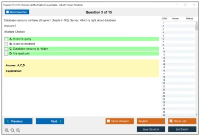 Huawei H31-511 Huawei Certified Network Associate - Cloud Solutions Architect Practice test exam simulator test engine exam Prep practice test questions answers Image 5