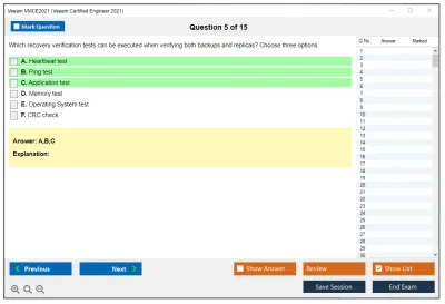 Veeam VMCE2021 Veeam Certified Engineer 2021 Practice test exam simulator test engine exam Prep practice test questions answers Image 5