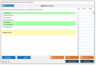 Sitecore Sitecore-10-NET-Developer Sitecore 10 .NET Developer Exam Practice test exam simulator test engine exam Prep practice test questions answers Image 5
