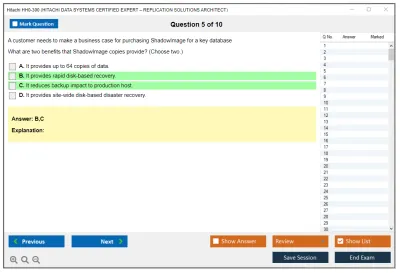 Hitachi HH0-300 HITACHI DATA SYSTEMS CERTIFIED EXPERT – REPLICATION SOLUTIONS ARCHITECT Practice test exam simulator test engine exam Prep practice test questions answers Image 5