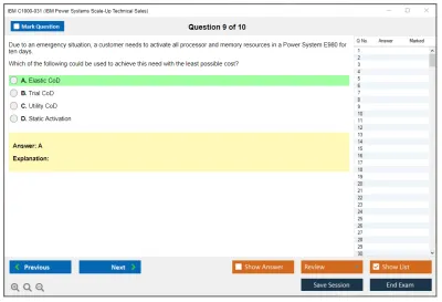 IBM C1000-031 IBM Power Systems Scale-Up Technical Sales Practice test exam simulator test engine exam Prep practice test questions answers Image 9