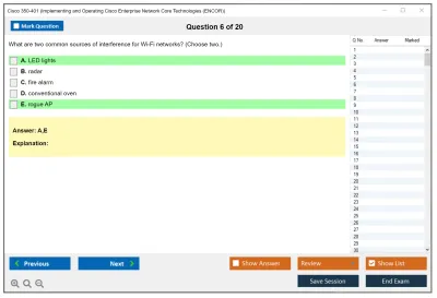 Cisco 350-401 Implementing Cisco Enterprise Network Core Technologies (350-401 ENCOR) Practice test exam simulator test engine exam Prep practice test questions answers Image 6