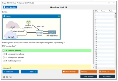 Juniper JN0-610 Cloud - Professional (JNCIP-Cloud) Practice test exam simulator test engine exam Prep practice test questions answers Image 10