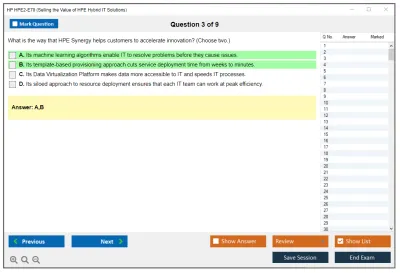 HP HPE2-E70 Selling the Value of HPE Hybrid IT Solutions Practice test exam simulator test engine exam Prep practice test questions answers Image 3