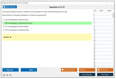 Salesforce CRT-251 Salesforce Certified Sales Cloud Consultant Practice test exam simulator test engine exam Prep practice test questions answers Image 9
