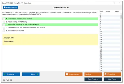 CompTIA TK0-201 CTT+ Exam (Certified Technical) Practice test exam simulator test engine exam Prep practice test questions answers Image 4