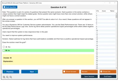 Microsoft MB-200 Microsoft Power Platform + Dynamics 365 Core Practice test exam simulator test engine exam Prep practice test questions answers Image 8