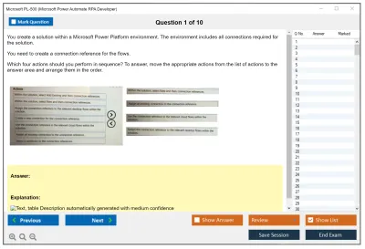 Microsoft PL-500 Microsoft Power Automate RPA Developer Practice test exam simulator test engine exam Prep practice test questions answers Image 1