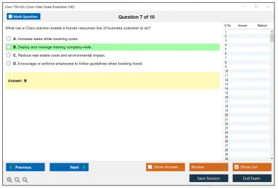 Cisco 700-020 Cisco Video Sales Essentials VSE Practice test exam simulator test engine exam Prep practice test questions answers Image 7