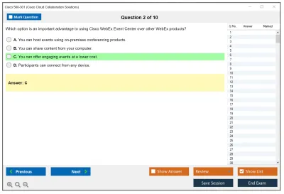 Cisco 500-301 Cisco Cloud Collaboration Solutions Practice test exam simulator test engine exam Prep practice test questions answers Image 2