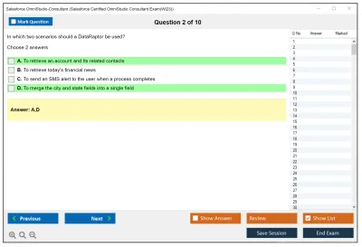 Salesforce OmniStudio-Consultant Salesforce Certified OmniStudio Consultant Practice test exam simulator test engine exam Prep practice test questions answers Image 2