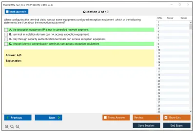 Huawei H12-722_V3.0 HCIP-Security-CSSN V3.0 Practice test exam simulator test engine exam Prep practice test questions answers Image 3