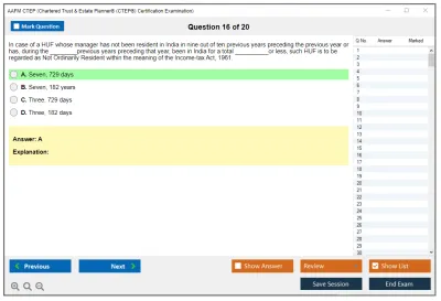 AAFM CTEP Chartered Trust & Estate Planner® (CTEP®) Certification Examination Practice test exam simulator test engine exam Prep practice test questions answers Image 16