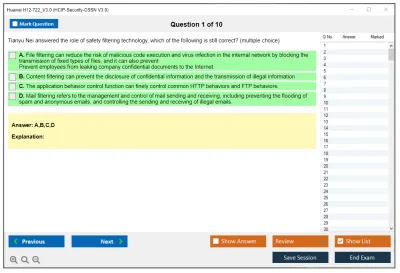 Huawei H12-722_V3.0 HCIP-Security-CSSN V3.0 Practice test exam simulator test engine exam Prep practice test questions answers Image 1