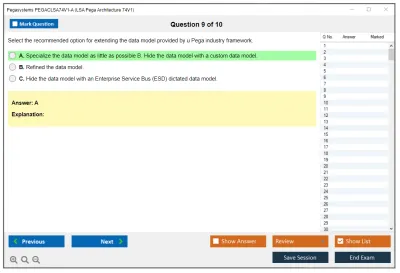 Pegasystems PEGACLSA74V1-A LSA Pega Architecture 74V1 Practice test exam simulator test engine exam Prep practice test questions answers Image 9