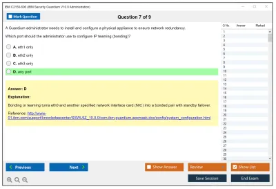 IBM C2150-606 IBM Security Guardium V10.0 Administration Practice test exam simulator test engine exam Prep practice test questions answers Image 7