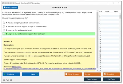 IBM C2150-606 IBM Security Guardium V10.0 Administration Practice test exam simulator test engine exam Prep practice test questions answers Image 6