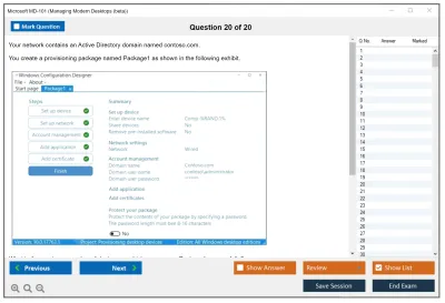 Microsoft MD-101 Managing Modern Desktops Practice test exam simulator test engine exam Prep practice test questions answers Image 20