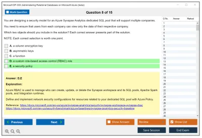 Microsoft DP-300 Administering Relational Databases on Microsoft Azure Practice test exam simulator test engine exam Prep practice test questions answers Image 8